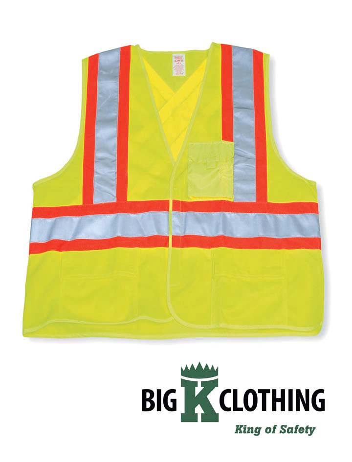 Big K Clothing Polyester Safety Vest #BK20