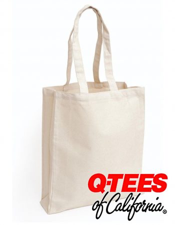 Q-Tees Canvas Gusseted Shopper #Q125300