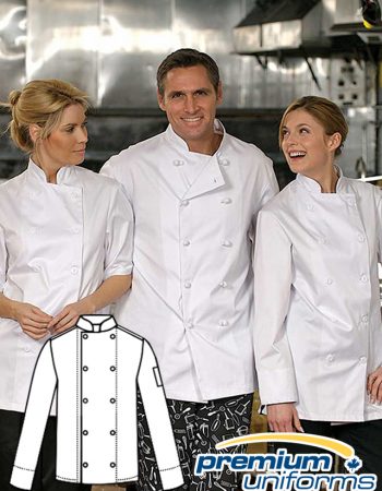Prem Uniforms Long Sleeve Econo Chef Coat #5300/KB