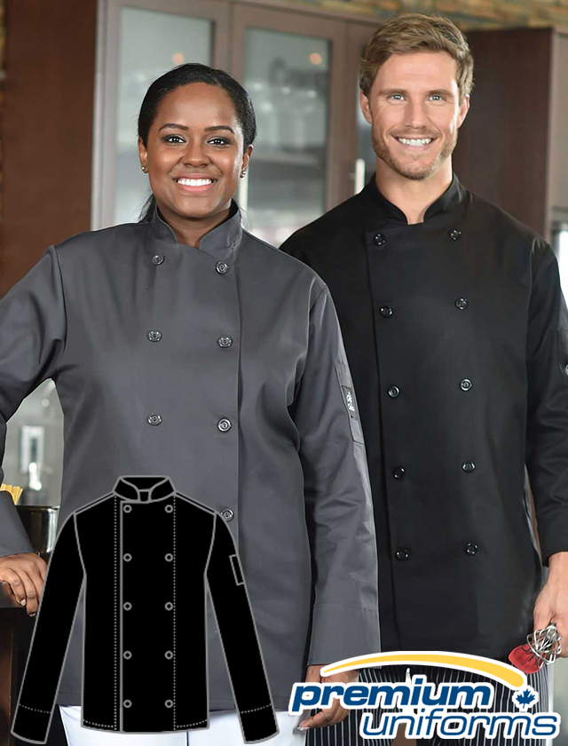 Prem Uniforms Long Sleeve Colour Chef Coat #5353/KB