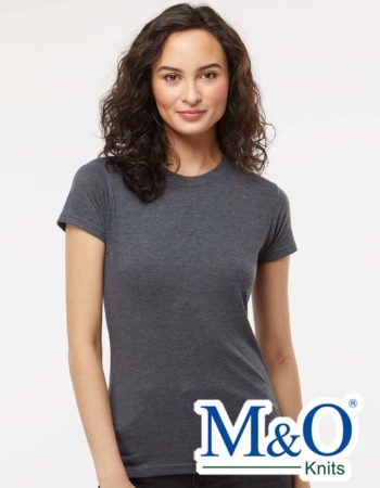 M&O Ladies Ringspun Fine T-Shirt #4513
