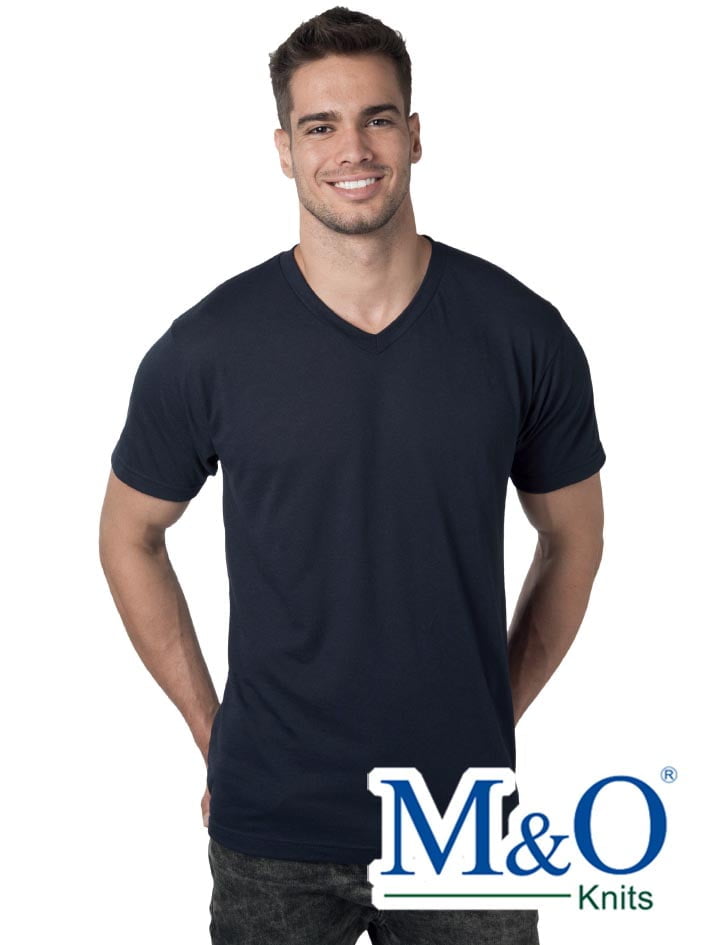 M&O Deluxe Blend V-Neck T-Shirt 3543