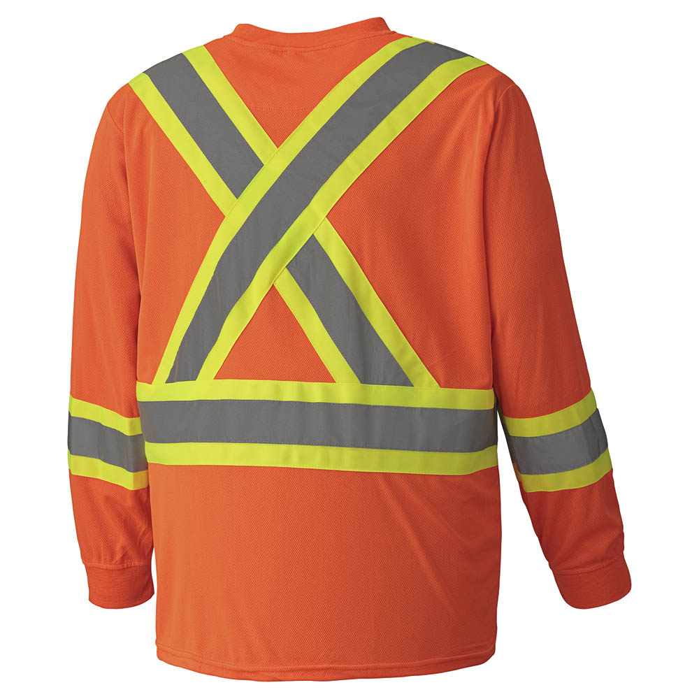 Pioneer Hi-Vis Long Sleeve Safety Shirt #P699