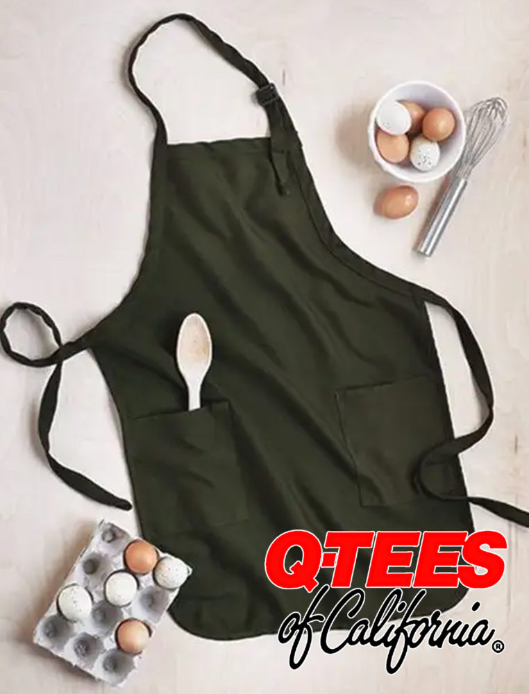 Q-Tees Full-Length Apron with Pockets #Q4350