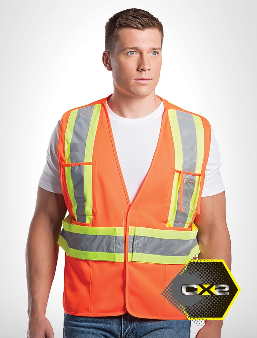 CX2 Hi-Vis Protector One Size Hi-Vis Safety Vest #L01170