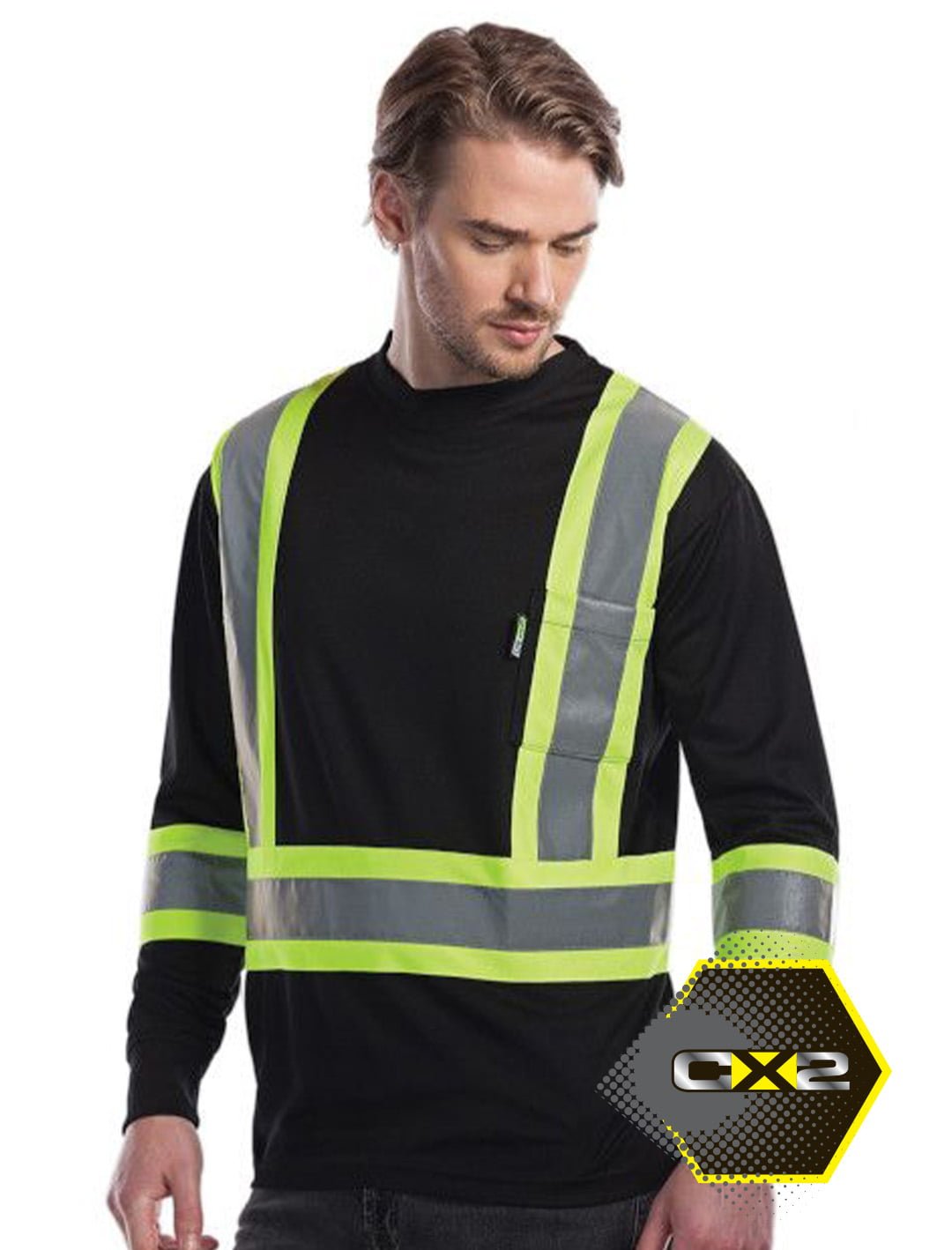 CX2 Hi-Vis Lookout Hi-Vis Safety Long Sleeve Shirt #S05970